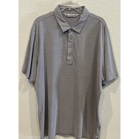 Travis Mathew Gray Logo Polo Size XXL - Picture 1 of 2